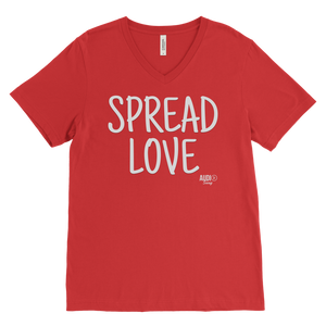 Spread Love Mens V-neck T-shirt - Audio Swag