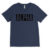 Alpha Mens V-neck T-shirt - Audio Swag