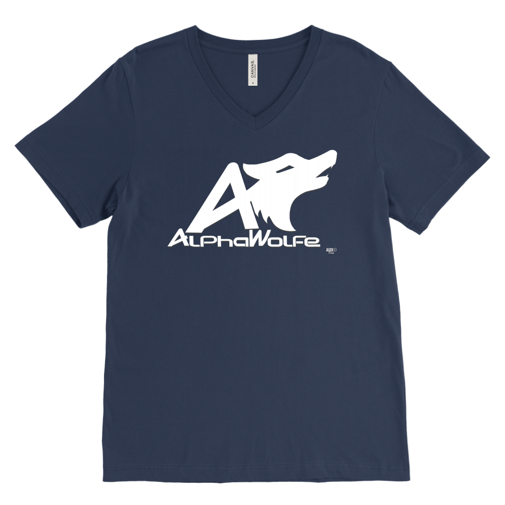 AlphaWolfe Mens V-neck T-shirt - Audio Swag