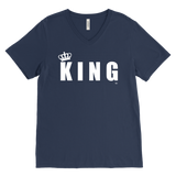 King Mens V-Neck T-shirt - Audio Swag