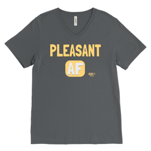 Pleasant AF Mens V-neck T-shirt - Audio Swag