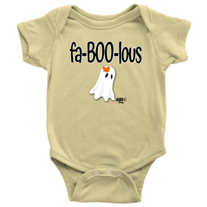 Fa-BOO-lous Ghost Baby Bodysuit - Audio Swag