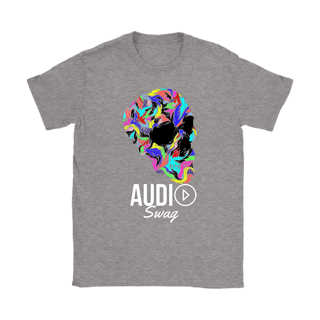 Bright Skull Ladies T-shirt - Audio Swag