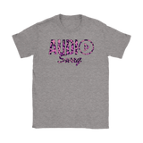 Audio Swag Pink Cheetah Logo Ladies T-shirt