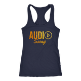 Audio Swag Gold Logo Ladies Racerback Tank Top - Audio Swag
