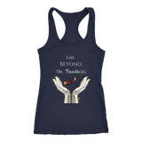 Live Beyond The Boundaries Ladies Racerback Tank - Audio Swag