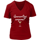 Quarantini Anyone? Ladies V-neck T-shirt - Audio Swag