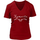 Mamacita Scroll Ladies V-neck T-shirt - Audio Swag