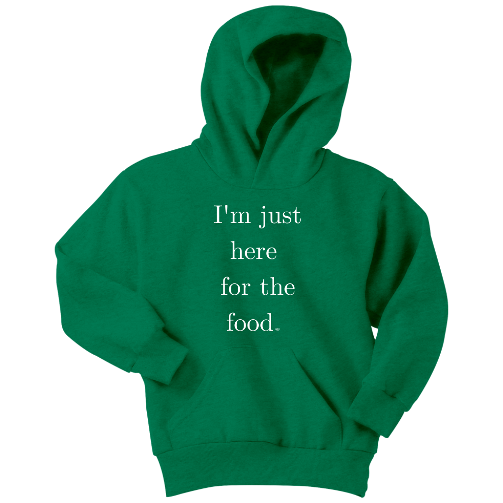 Just Here For The Food Youth Hoodie - Audio Swag