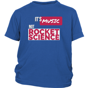 Its Music Not Rocket Science Youth T-shirt - Audio Swag