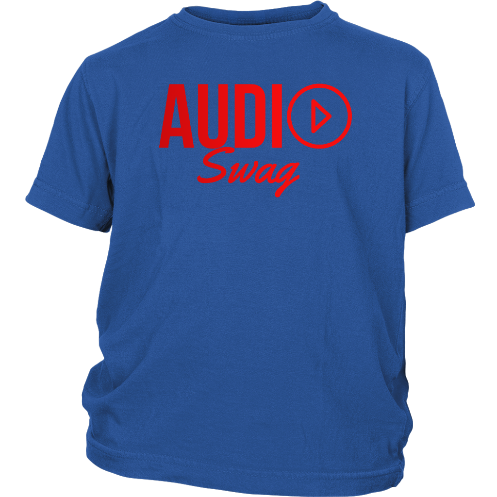 Audio Swag Red Logo Youth Tee - Audio Swag
