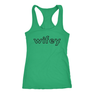 Wifey Ladies Racerback Tank Top - Audio Swag