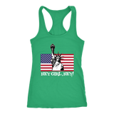 Ms Liberty Hey Girl, Hey Ladies Racerback Tank - Audio Swag