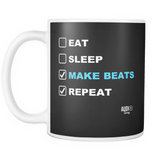 Eat Sleep Make Beats Repeat Mug - Audio Swag