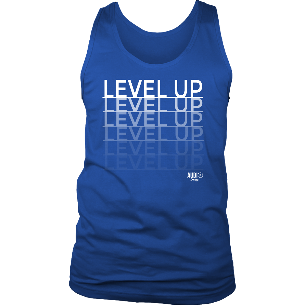 Level Up Fade Mens Tank Top - Audio Swag
