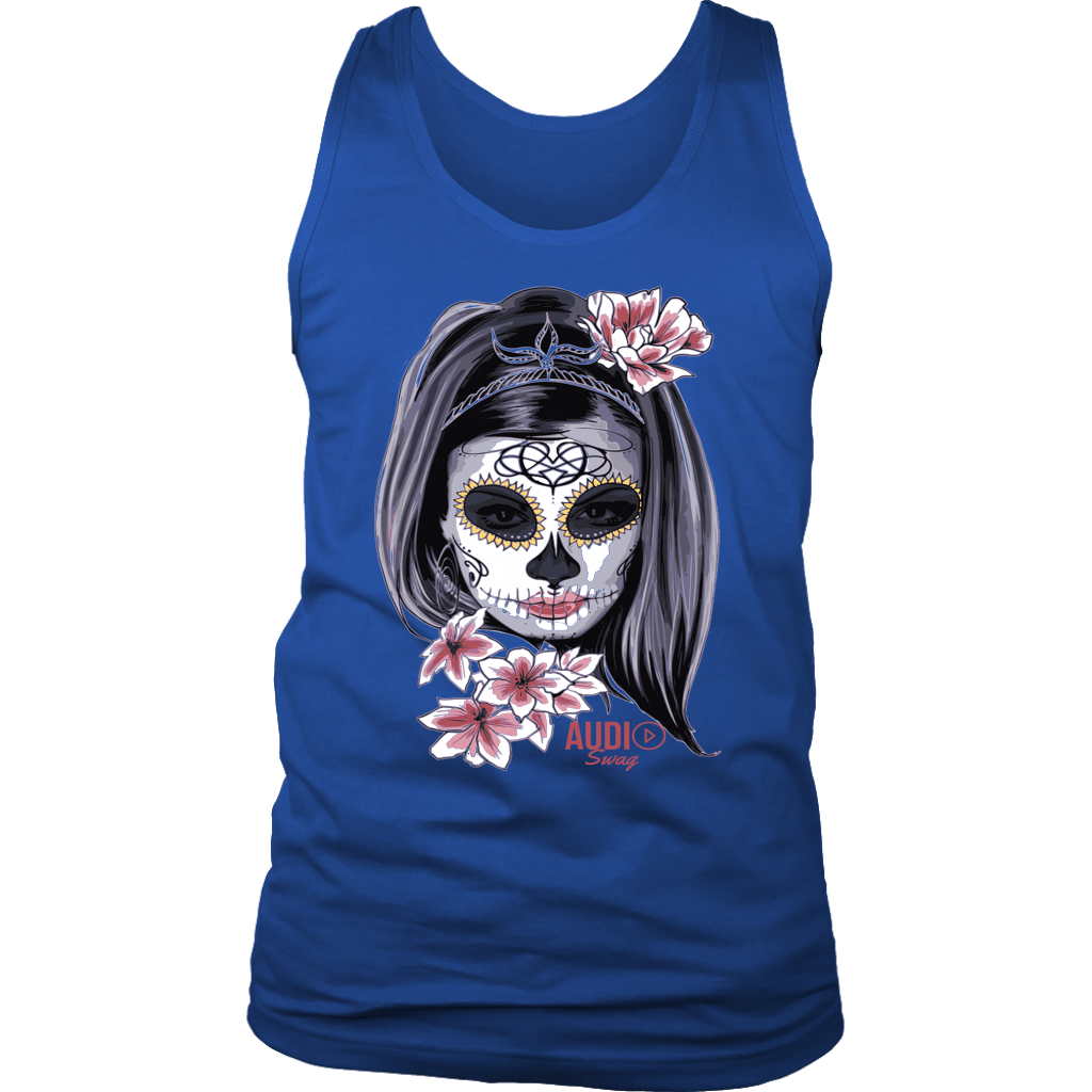 Day Of The Dead Woman Mens Tank Top - Audio Swag