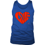 Love Heart Graphic Mens Tank Top - Audio Swag