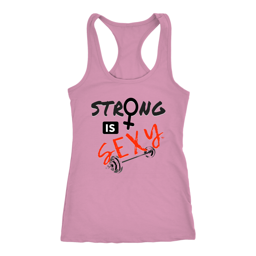 Strong is Sexy Ladies Racerback Tank - Audio Swag