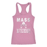 Mass Murderer Bodybuilding Fitness Ladies Racerback Tank Top - Audio Swag
