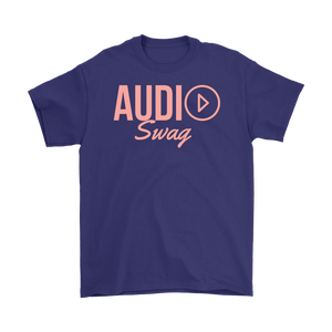 Audio Swag Peach Logo Mens T-shirt - Audio Swag