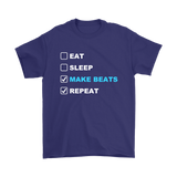 Eat Sleep Make Beats Repeat Mens T-shirt - Audio Swag