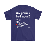 Are You In A Bad Mood Mens T-shirt - Audio Swag