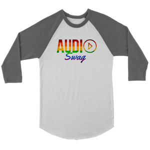 Audio Swag Pride Logo Raglan - Audio Swag
